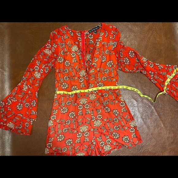 For Love & Lemons Red Pia Romper Small - Picture 6 of 8